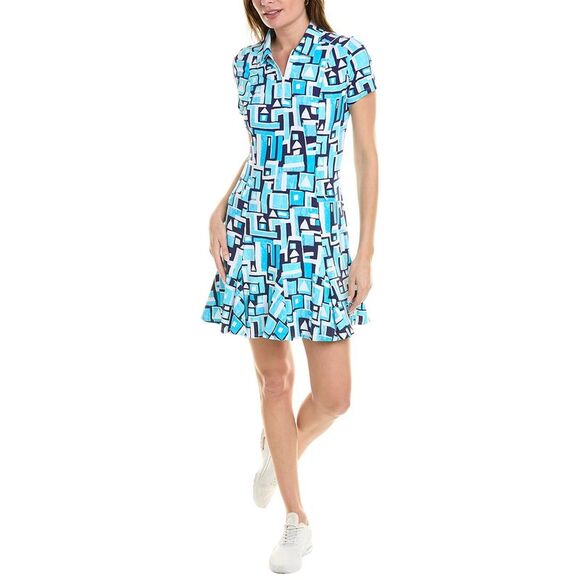 Robe longue imprimée portefeuille manches courtes imprimé multicolore